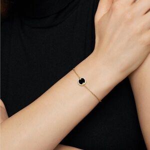 Petite DY Elements Center Station Chain Bracelet Black Onyx